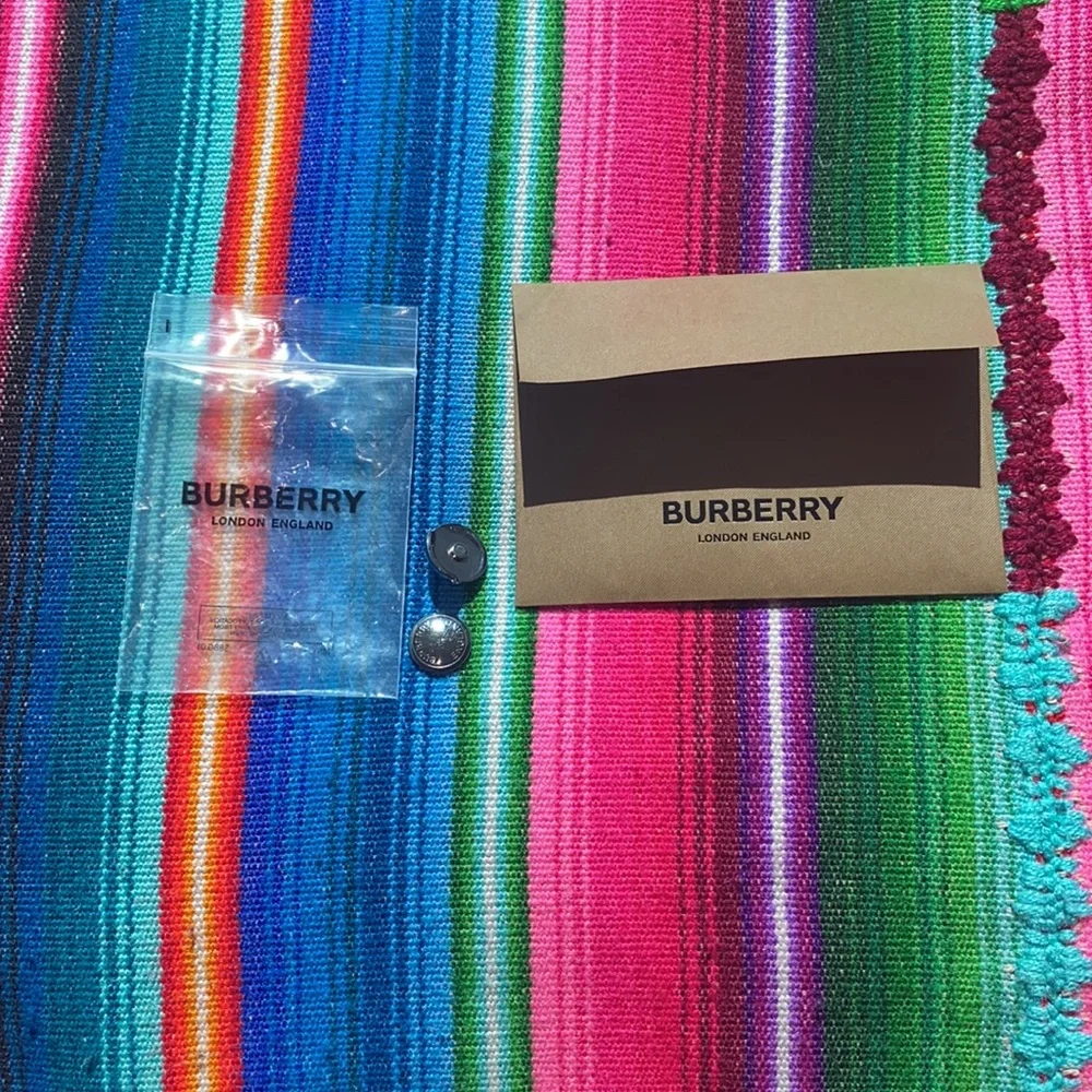 Burberry Black Embossed Monogram Leather Clutch Computer Bag